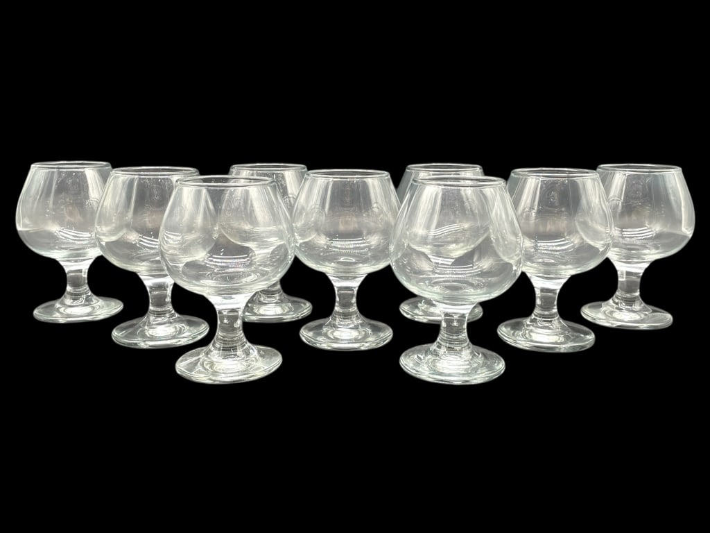 9 LIBBEY EMBASSY GLASS BRANDY SNIFTERS 4" (1 of 6)