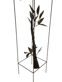 VINTAGE MID CENTURY BRUTALIST SCULPTURE 36"