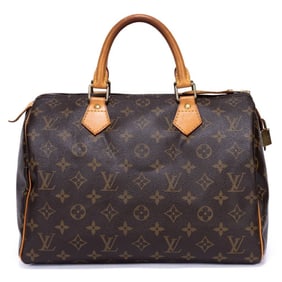 LOUIS VUITTON SPEEDY 30 BROWN MONOGRAM CANVAS