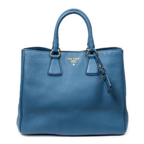 PRADA LARGE OPEN TOTE VITELLO DAINO LEATHER