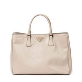 PRADA LARGE SNAP OPEN TOTE  SAFFIANO LEATHER