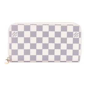 LOUIS VUITTON ZIPPY WALLET IVORY DAMIER AZUR