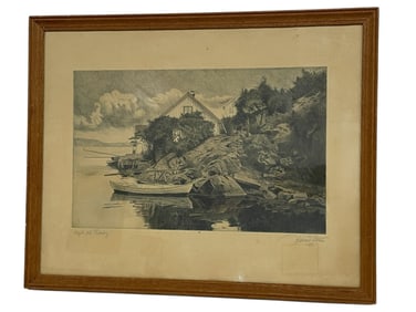 HALVARD STORM SIGNED ETCHING 21"