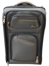 SKYWAY BLACK AND GRAY ROLLING SUITCASE