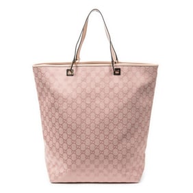 GUCCI LARGE SHOPPER TOTE PINK MONOGRAMMED