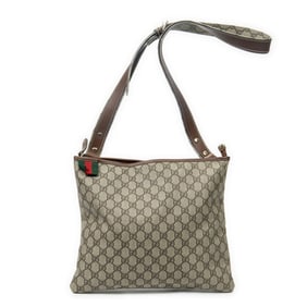 GUCCI WEB MESSENGER BEIGE SUPREME COATED