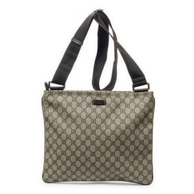 GUCCI LARGE SQUARE ZIP MESSENGER BEIGE SUPREME