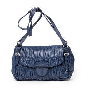 PRADA SHOULDER FLAP NAPPA GAUFRE LEATHER