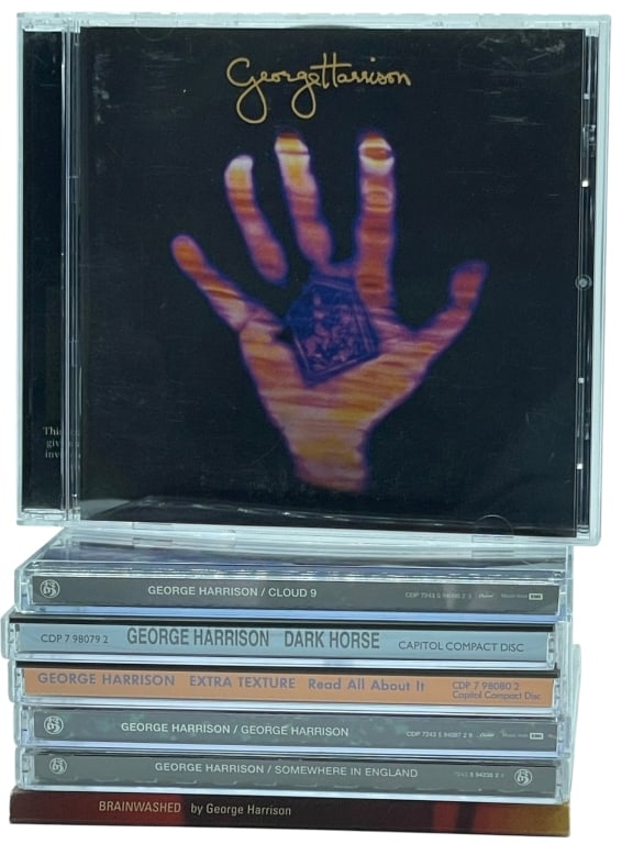 GEORGE HARRISON POST-BEATLES 7-CD ALBUM LOT (1 of 4)