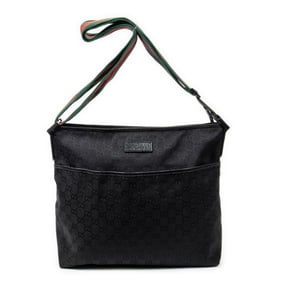 GUCCI WEB FRONT SLIP POCKET MESSENGER  MONOGRAM