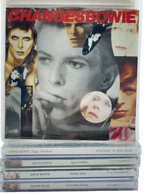 DAVID BOWIE 5-CD LOT: GLAM ROCK TO BLUE-EYED SOUL