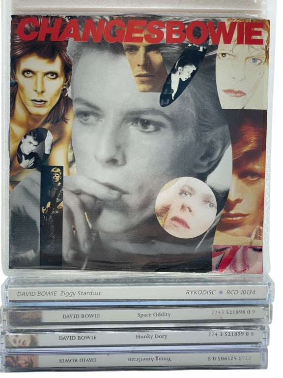 DAVID BOWIE 5-CD LOT: GLAM ROCK TO BLUE-EYED SOUL (1 of 4)