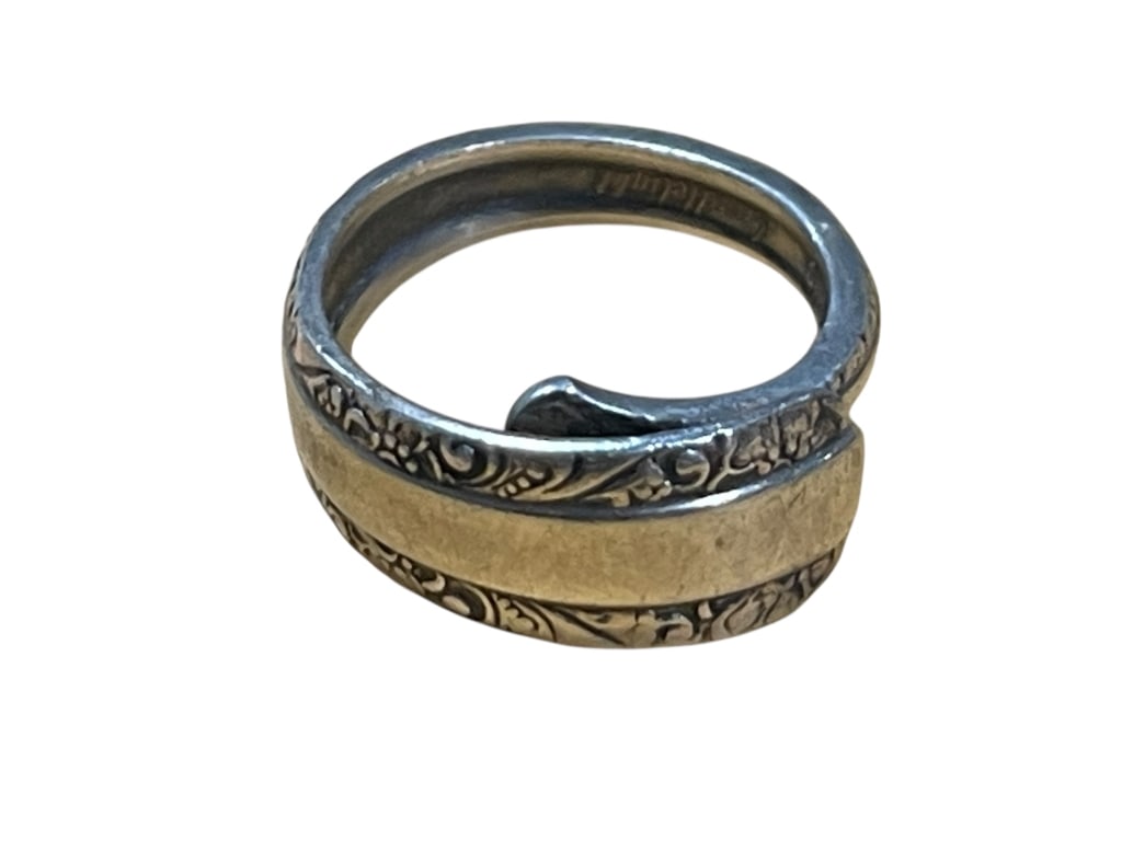 TOWLE STERLING ARTISAN CURLED SPOON RING ADJUSTS 7 (1 of 4)