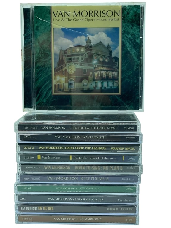 VAN MORRISON LARGE 10 CD ALBUM LOT COLLECTION (1 of 2)