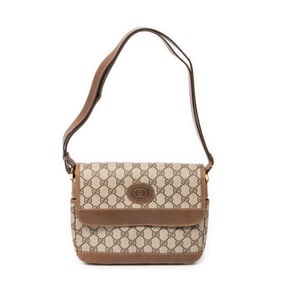 GUCCI VINTAGE FLAP SHOULDER BAG  SUPREME COAT