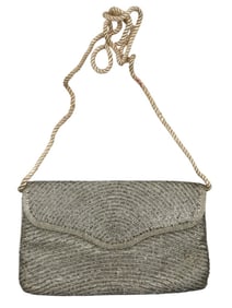 MIKA VTG BEADED EVENING BAG W TWISTED CORD STRAP