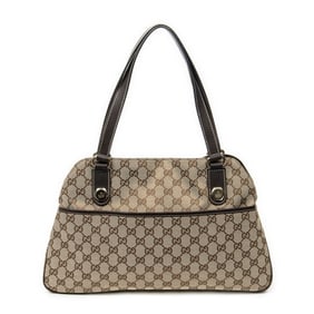 GUCCI MEDIUM CHARMY HEXAGON STUD BEIGE/BROWN