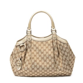 GUCCI SMALL SUKEY TOTE  MONOGRAMMED CANVAS