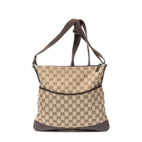 GUCCI MEDIUM MESSENGER BROWN/BEIGE MONOGRAMMED CAN