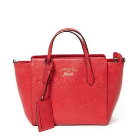 GUCCI MINI SWING TOTE  GRAINED LEATHER