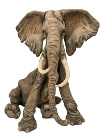 A BREED APART TRUMPET ELEPHANT SCULPTURE 13"