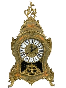 LE ORE  ITALIAN LOUIS XV STYLE ORMOLU MANTEL CLOCK