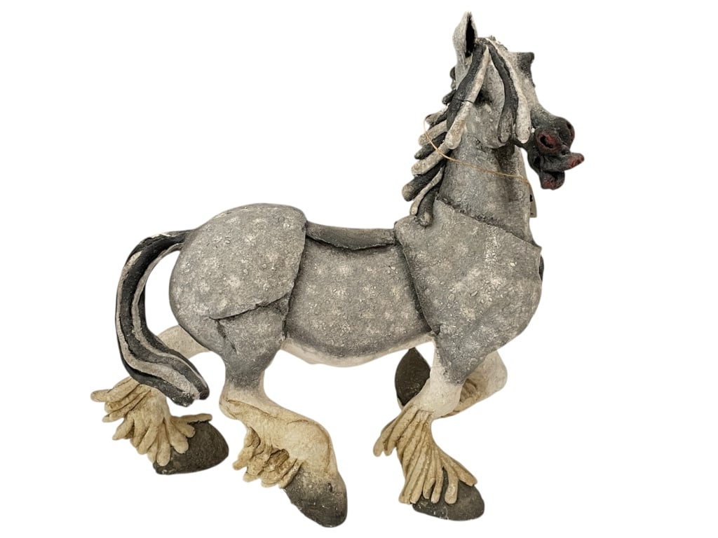 A BREED APART GREY HORSE SCULPTURE 12" (1 of 6)