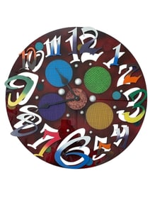 DAVID SCHERER BIG TIME MODERN WALL CLOCK 23"