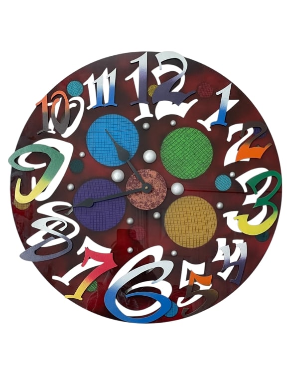 DAVID SCHERER BIG TIME MODERN WALL CLOCK 23" (1 of 8)