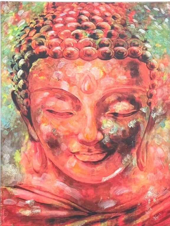 MODERN IMPRESSIONISTIC BUDDHA  GICLEE CANVAS 40" (1 of 3)