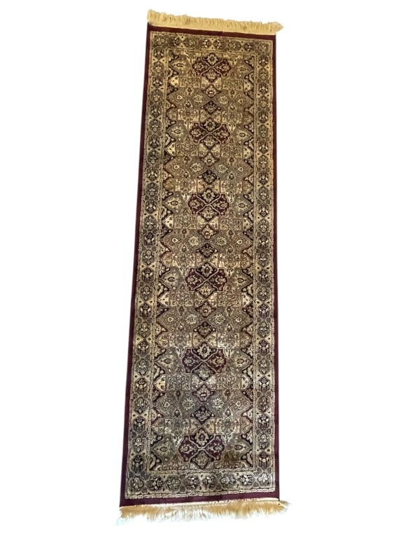 LONG WOVEN PERSIAN STYLE HALL RUNNER RUG 24x80" (1 of 8)