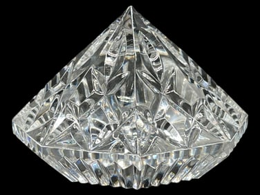 WATERFORD CRYSTAL LISMORE PAPERWEIGHT 3"