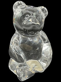 PRINCESS HOUSE CRYSTAL TEDDY BEAR FIGURINE 3"