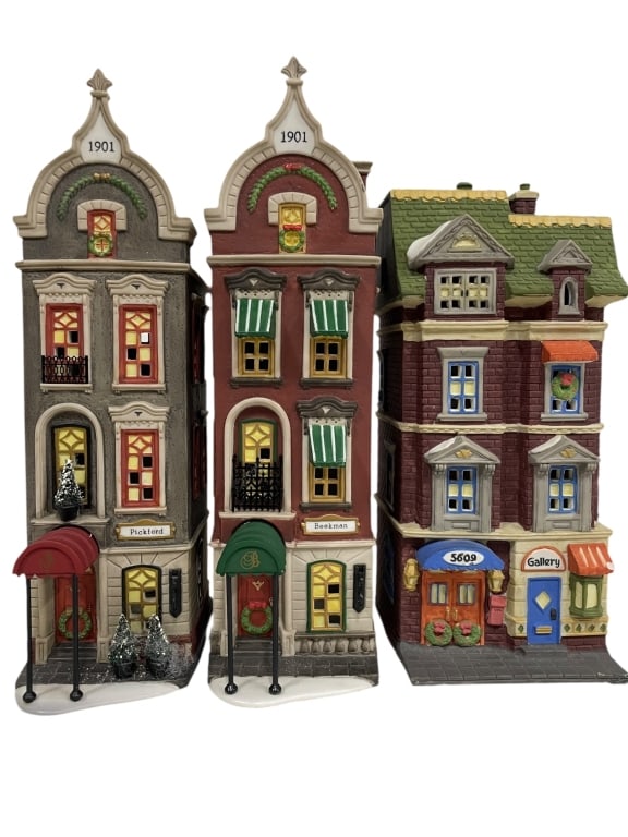 3 DEPT. 56 CHRISTMAS VILLAGE BUILDINGS (1 of 6)