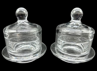 PAIR OF PRINCESS HERITAGE MINI BUTTER DISHES