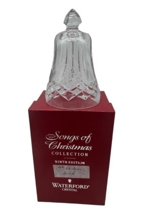 WATERFORD CRYSTAL SONGS OF CHRISTMAS BELL 2004: WATERFORD CRYSTAL SONGS OF CHRISTMAS COLLECTION – NINTH EDITION BELL 2004This is a fine WATERFORD CRYSTAL bell from the highly collectible “Songs of Christmas” Collection. Marked as the 9th 