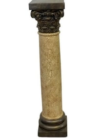 DECORATIVE PLASTER CORINTHIAN COLUMN PEDESTAL