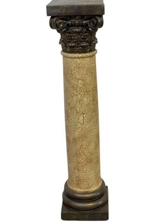 DECORATIVE PLASTER CORINTHIAN COLUMN PEDESTAL (1 of 7)
