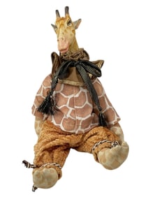 VICTORIAN STYLE GIRAFFE DOLL 10"