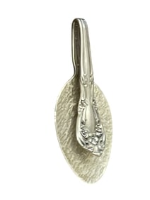 STUNNING STERLING SILVER SPOON WRAP PENDANT XL