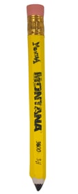 RAY GROSS MONTANA YELLOW PENCIL SCULPTURE 24"