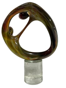 SILVANO SIGNORETTO MURANO GLASS SCULPTURE 23"