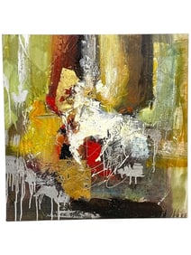 CONTEMPORARY ABSTRACT IMPASTO PAINTING 24"