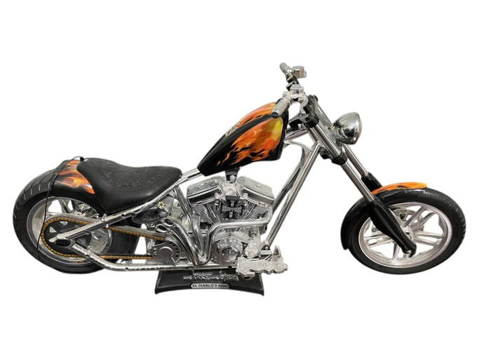 Black Custom Mini Chopper Motorcycle