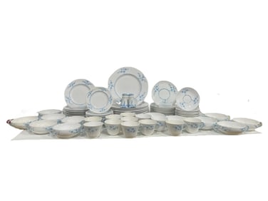 SPODE GEISHA LIGHT BLUE CHERRY BLOSSOM CHINA SET