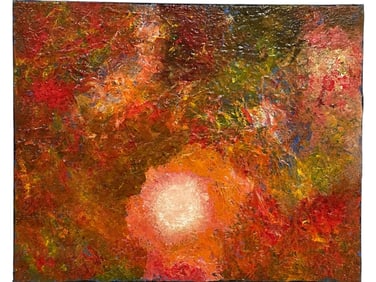 TEXTURED ABSTRACT IMPRESSIONIST OIL PAINTING 20"