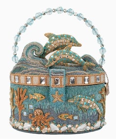 NEW MARY FRANCES DOLPHIN SEA LIFE HANDBAG