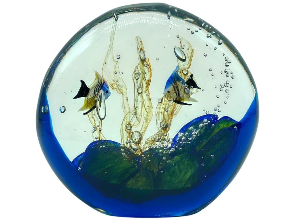 STEFANO TOSO MURANO GLASS AQUARIUM SCULPTURE 5" (1 of 7)