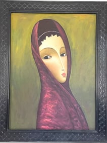 LARGE SERGEY SMIRNOV (MANNER)  PORTRAIT 56"