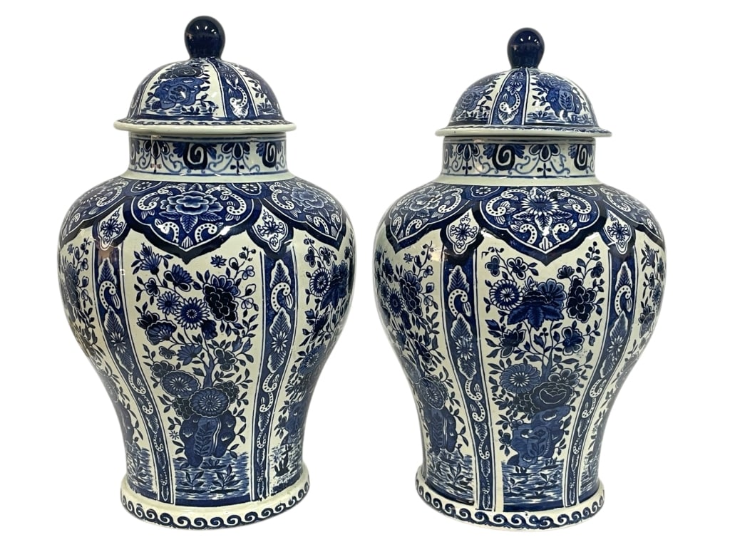 ROYAL SPHINX BY BOCH BELGIUM LIDDED JARS 13" (1 of 7)